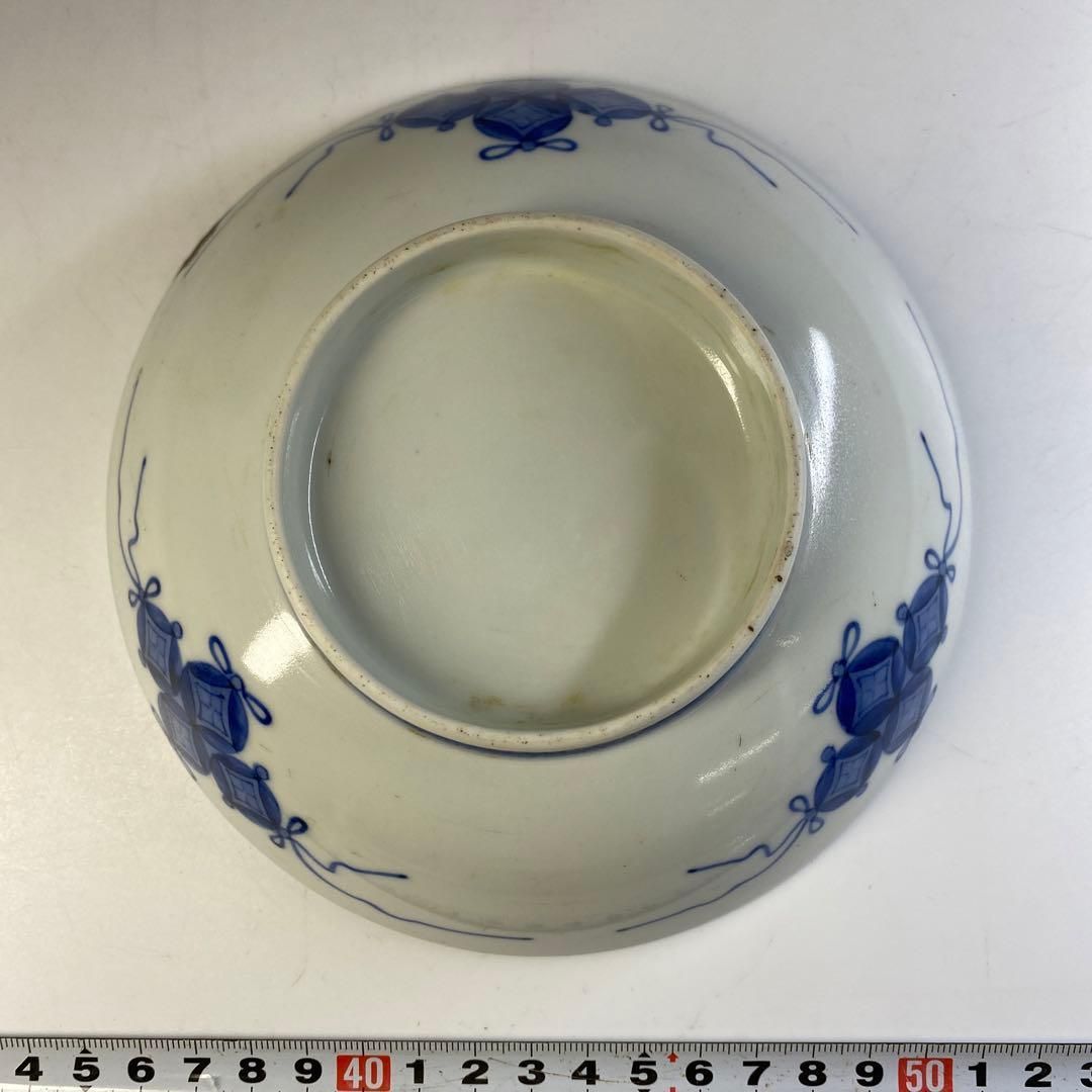 江戸後期 鍋島焼 櫛目高台 中皿 直径15.8㎝タトチ 東さ7-0330