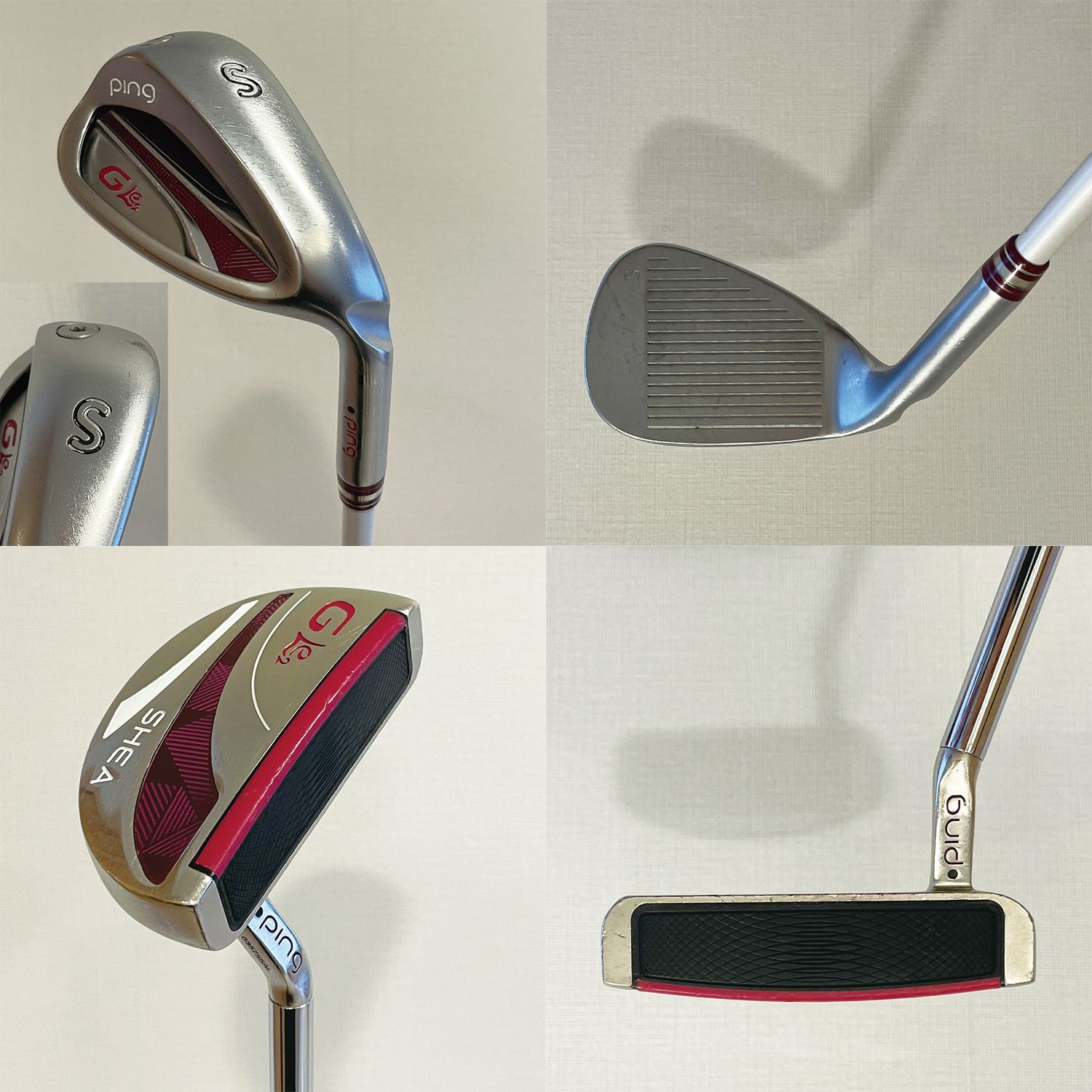 本格 レディース PING GLe2 ゴルフクラブ 9本セット キャディバッグ付 良品＞ピン PING GLe2 ゴルフクラブセット （9本） キャディバック