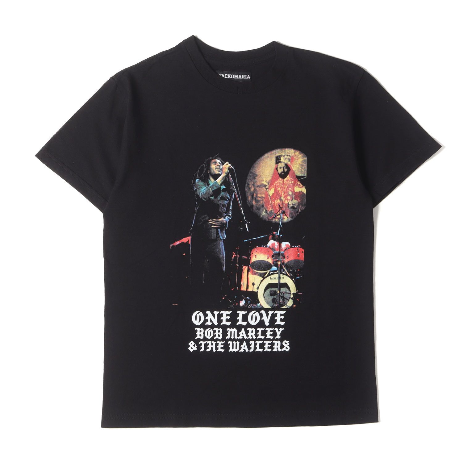 ワコマリア バックプリントクルーネックTシャツ ブラック WACKO MARIA ワコマリア バックプリント マリア クルーネック T