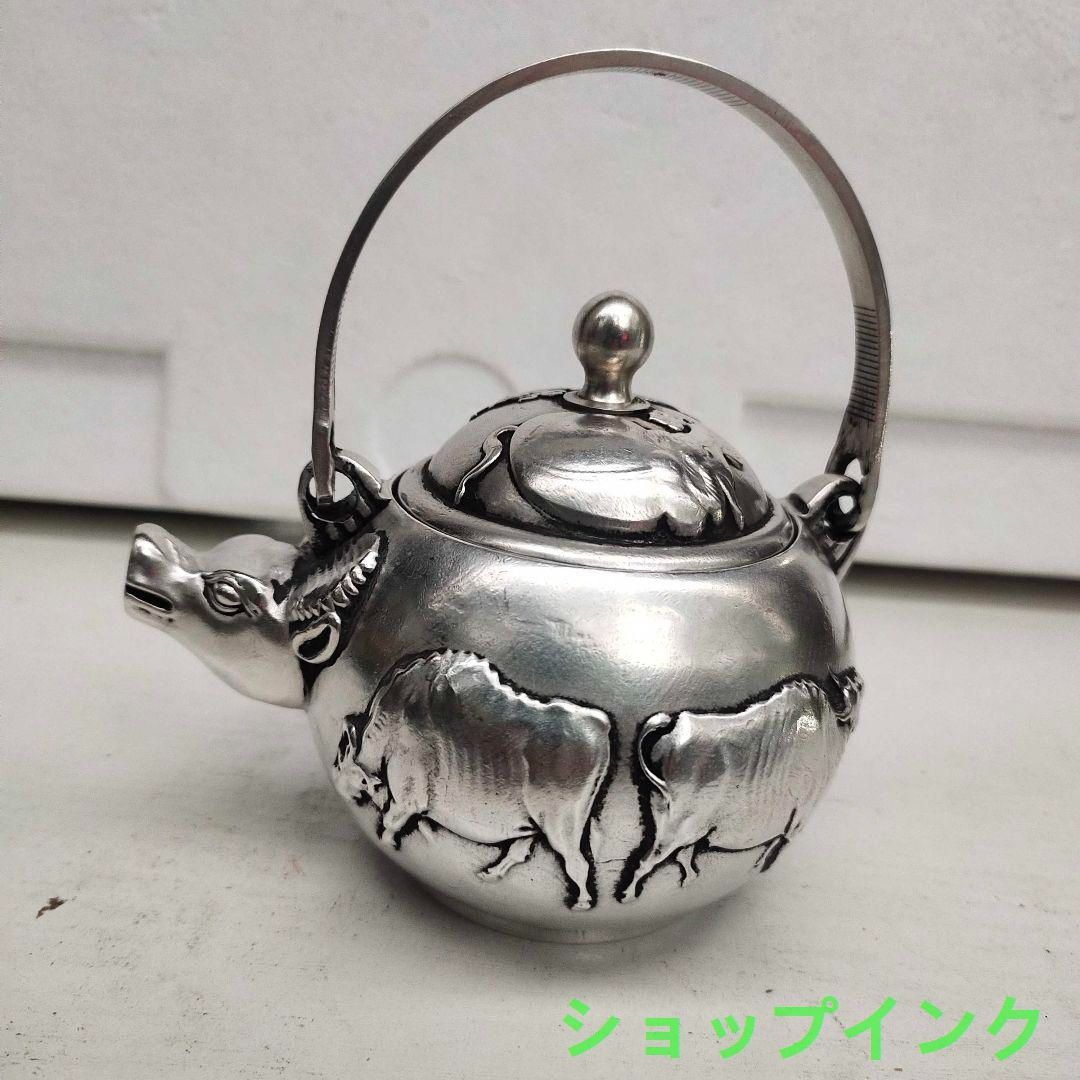 牛レリーフ 急須  徳利  茶道具   現代工芸品 美術品 置物 牛レリーフ 急須 徳利 茶道具 現代工芸品 美術品 置物 - メルカリ