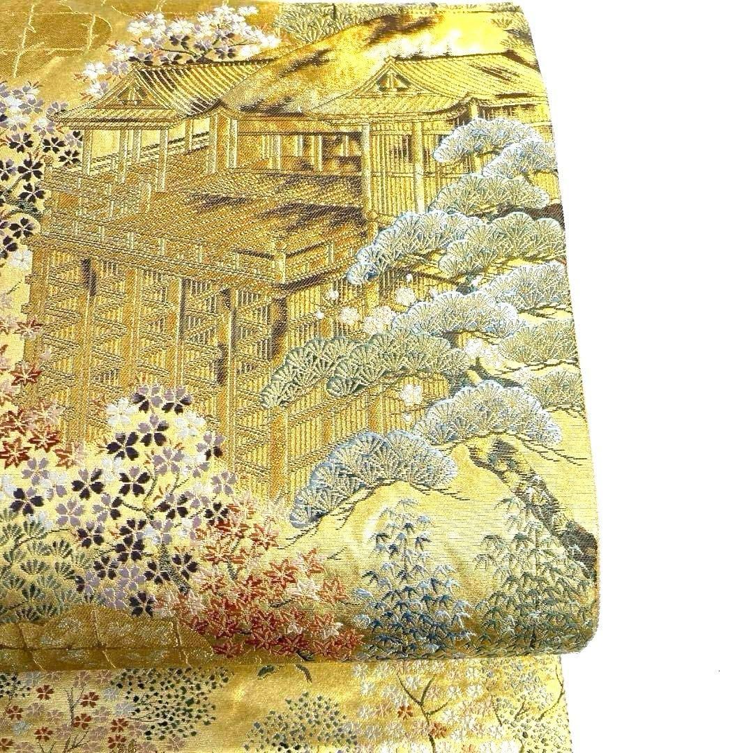 袋帯　慶京洛清水寺　本金箔　金糸　着物　062a p 袋帯 慶京洛清水寺 本金箔 金糸 着物 062a p - メルカリ