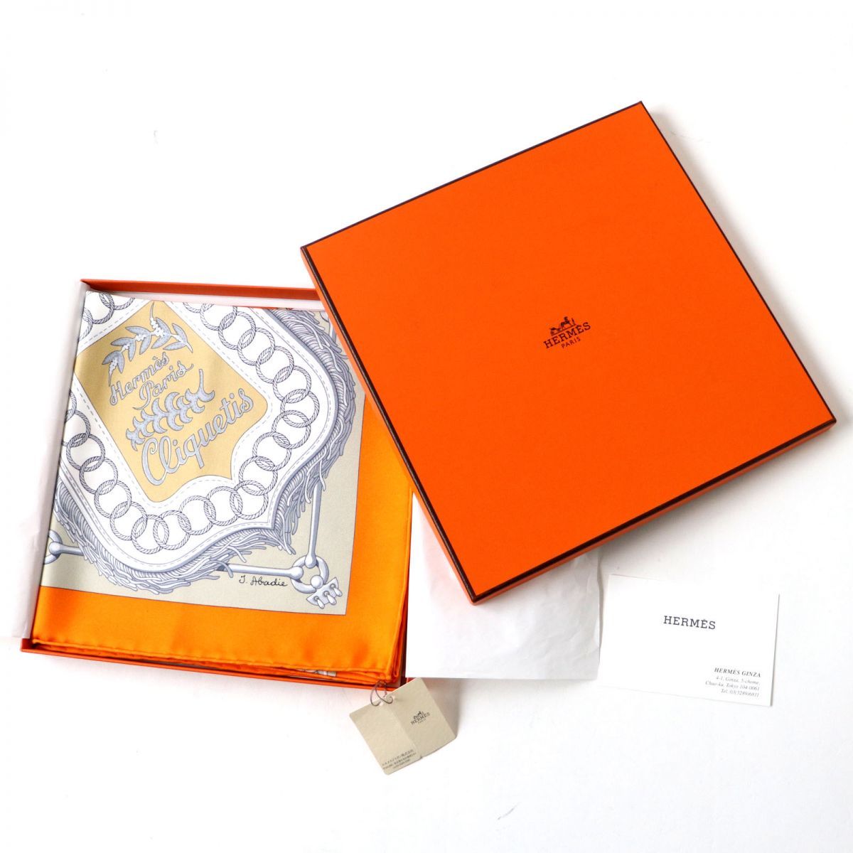 未使用品◎正規品 22SS HERMES エルメス カレ 90 Cliquetis 