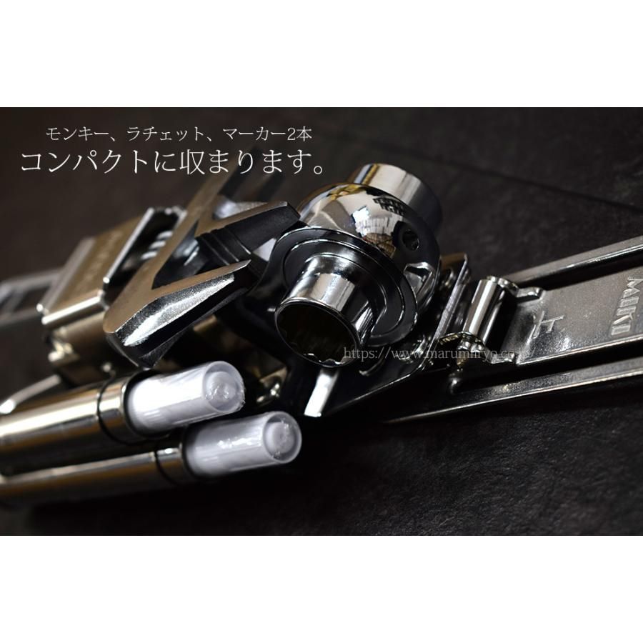 み価格 MIKI 三貴 ミキ SPH68X-1 特注品 ラチェット モンキーレンチ 16mmマーカー×2 ホルダー ベルトループ別売り BRIGHTFACE_UK