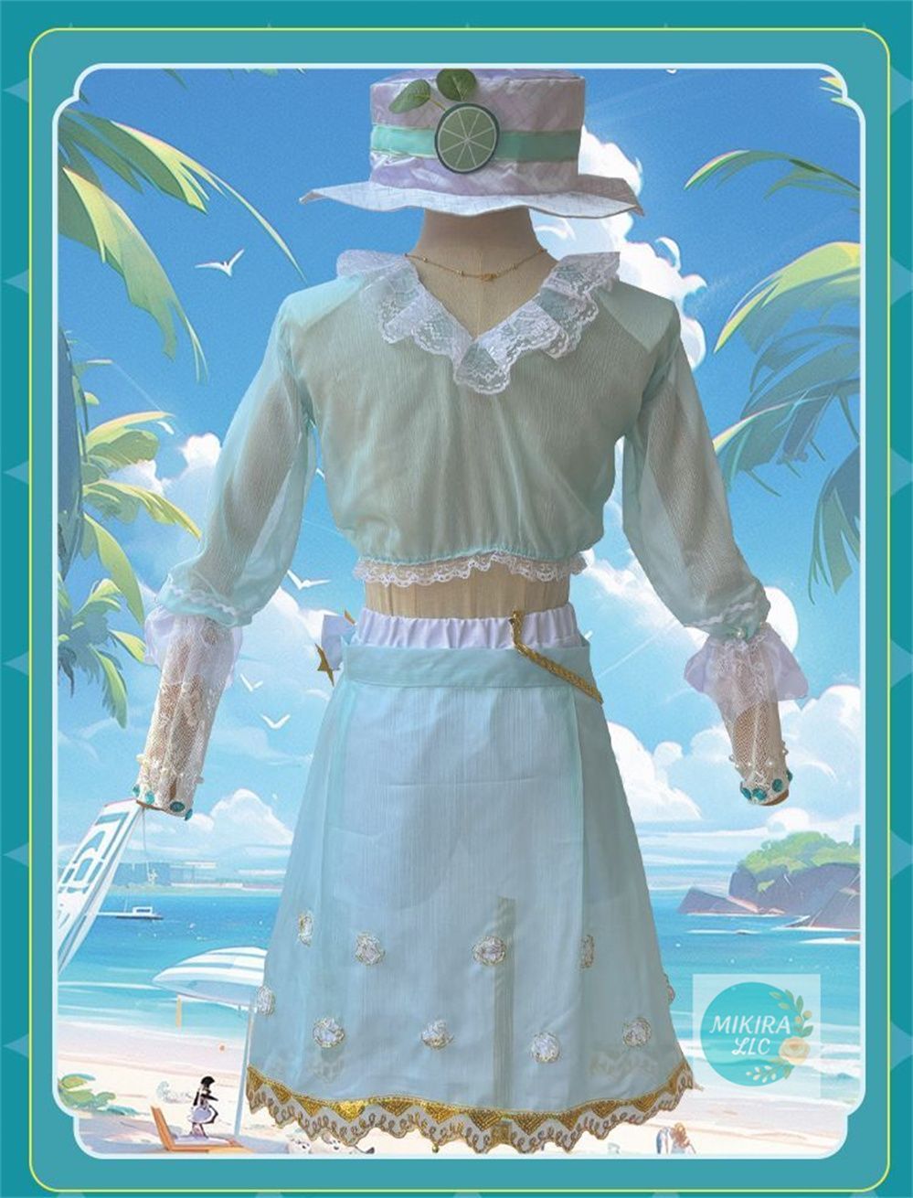 第五人格 コスプレ衣装 バーメイド デミ・バーボン「海塩スペシャル」 Mサイズ 第五人格 コスプレ衣装 バーメイド デミ・バーボン「海塩