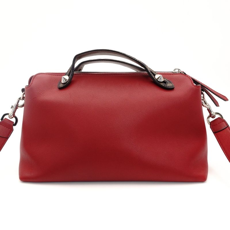 フェンディ FENDI バイザウェイ ミディアム レッド 2way 赤 ハンドバッグ ショルダー FFロゴ ズッカ 7-8-796 DECORATOM_COM_BR
