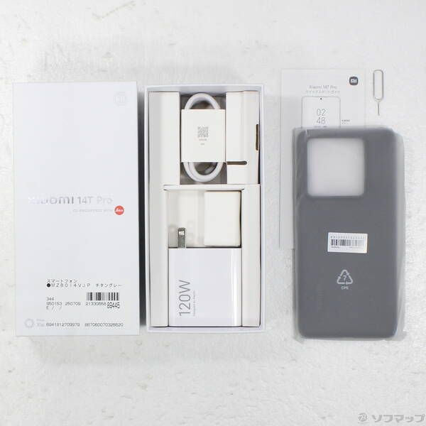 未使用品〕 未使用品 Xiaomi 14T Pro 512GB チタングレー