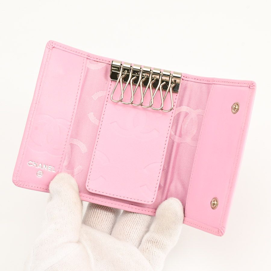 CHANEL シャネル キーケース カンボンラインキーケース6連