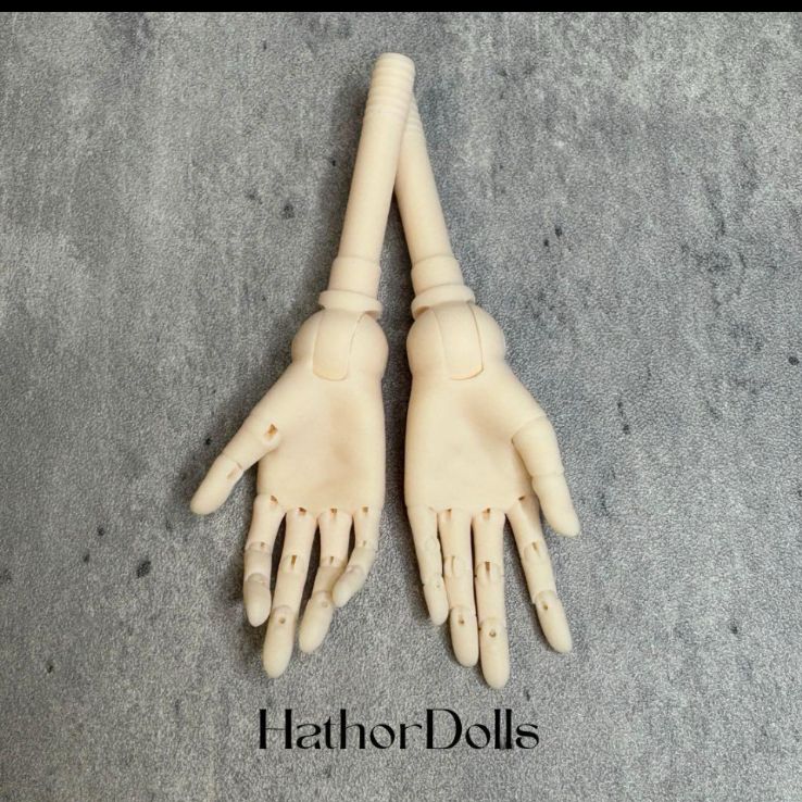 angelphilia オビツ50 可動ハンドパーツ セミホワイト