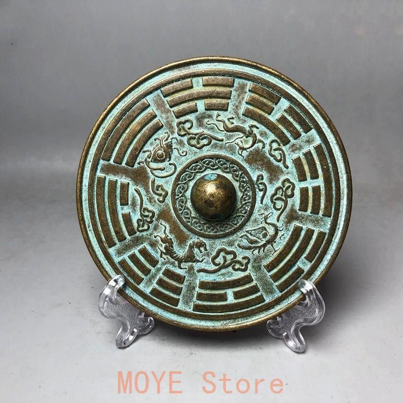 銅器 銅鏡 八卦四大神獣図 玄関 書架 装飾品 工芸品 置物 - メルカリ