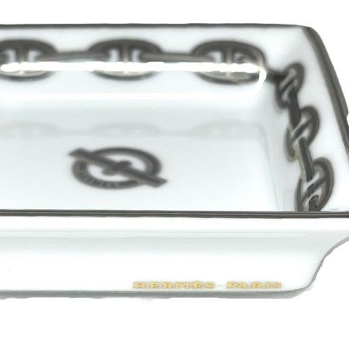 HERMES エルメス シシェーヌダンクル スクエア ミニプレート 陶器