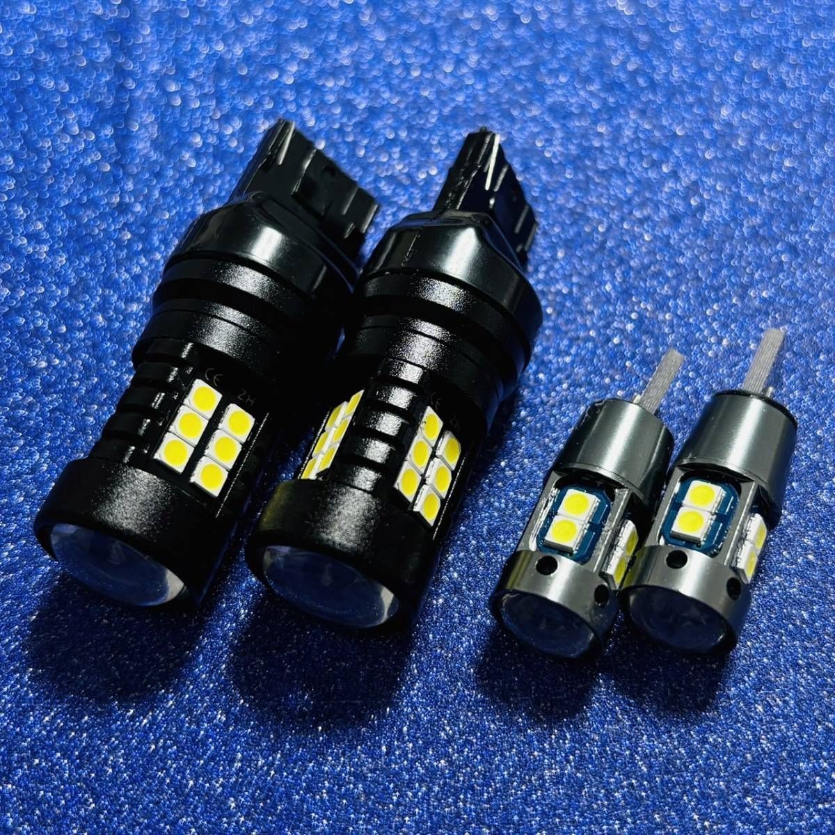 鬼爆光！CV系 デリカD：5 前期 ZN6 T20 T10 LED ウエッジ球 バックランプ ポジション球 ホワイト 4個セット 三菱 ミツビシ  カスタム パーツ 車検対応