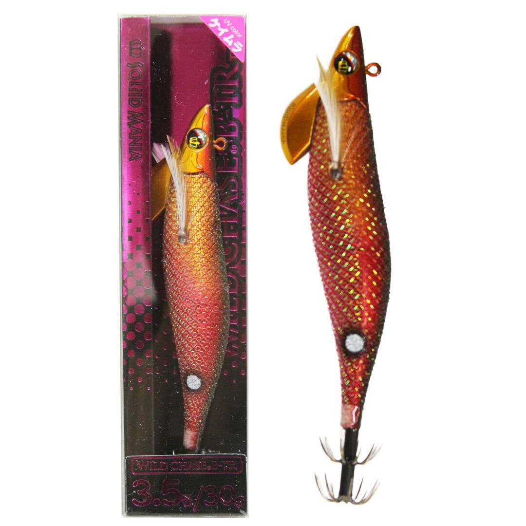 SQUID MANIA スクイッドマニア WILD CHASE/B-TR ワイルドチェイス/B-TR 3.5号  カラー/BT10_たまたま金レッド(UV) エギ ボートエギング専用 ティップラン - メルカリ