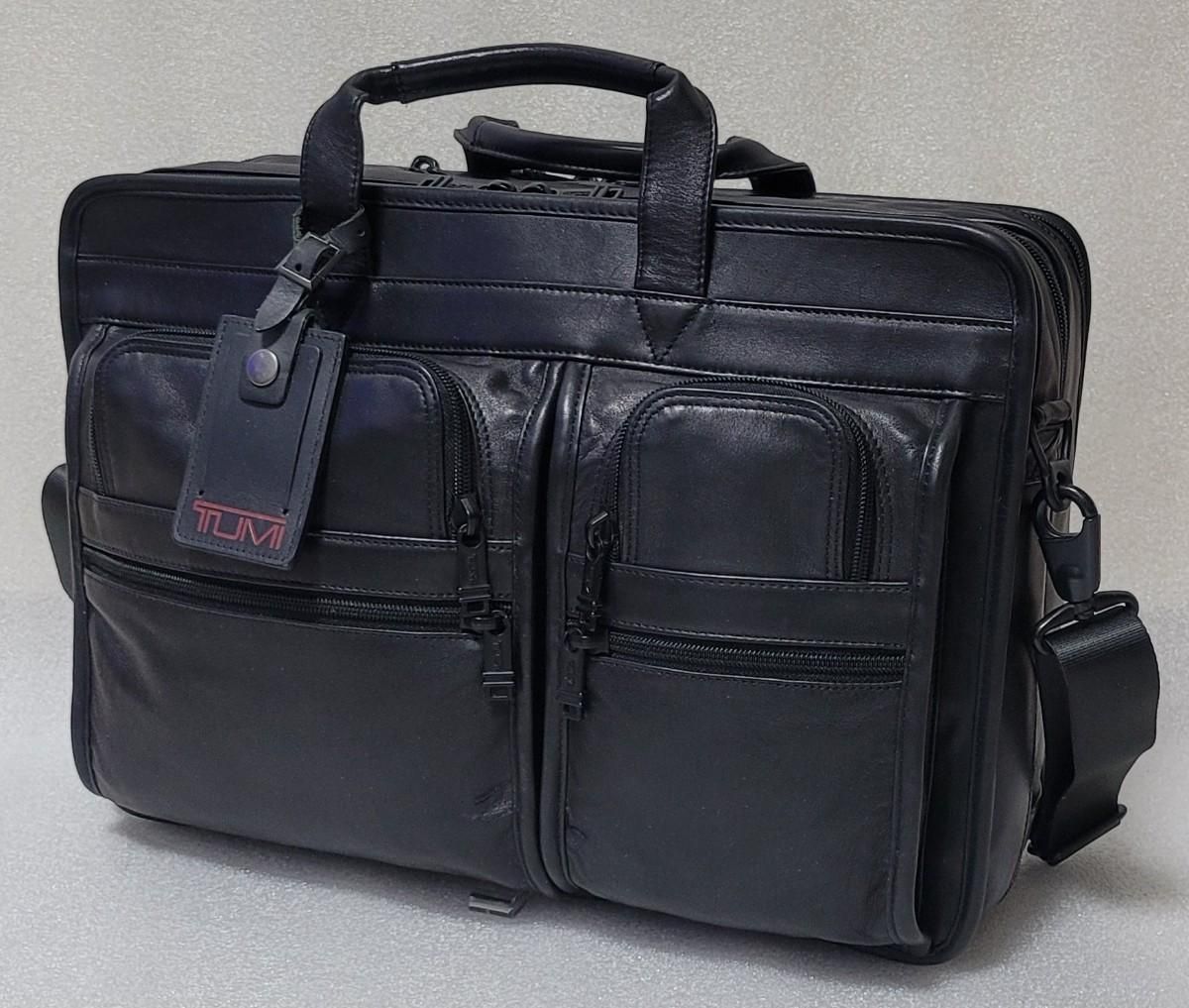 【雷市場（ポンジャン）商品韓国直送】Tumi(トゥミ) TUMI オーガナイザー ポートフォリオ レザー ブリーフ レザーブリーフケース