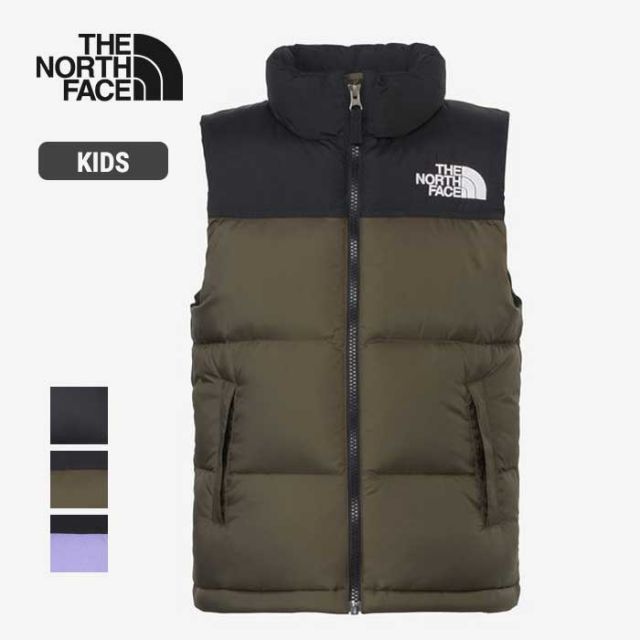 ザ ノース フェイス ベスト キッズ THE NORTH FACE NDJ92430 NUPTSE VEST ヌプシベスト ダウンジャケット ダウンベスト 親子ペアルック アウトドア キャンプ ノースフェイス 240926 子供