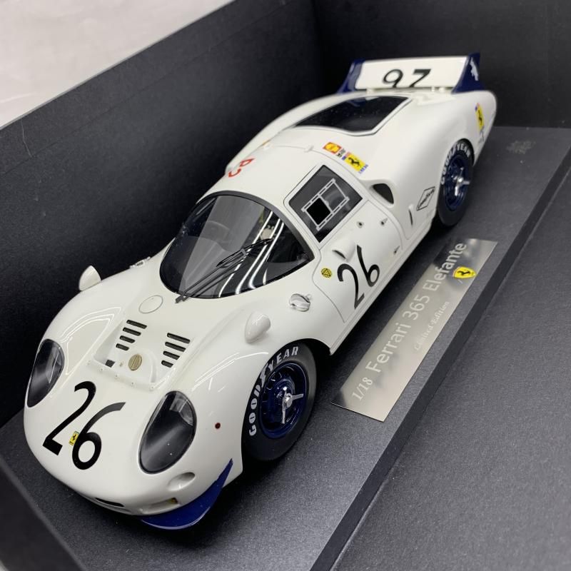 1 18 CMFモデルズ フェラーリ 365 P2 ELefante No 26 NART1967年 ル・マン24時間 C Parsons R.Rodriguez 右ハンドル 91