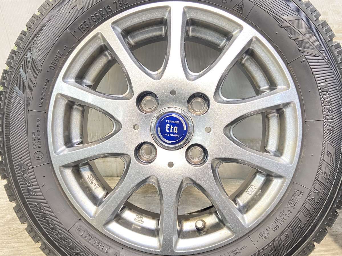 155/65R13 トーヨータイヤ オブザーブ ガリット GIZ ラ・ストラーダ 13x4.0 42 100-4穴 中古タイヤ スタッドレスタイヤ  ホイールセット 4本セット w13241102601 - メルカリ