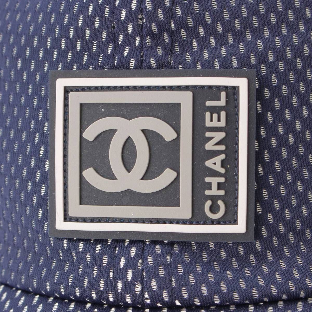 CHANEL シャネルスポーツ メッシュ キャップ シャネル スポーツ メッシュ キャップ ブルー - メルカリ