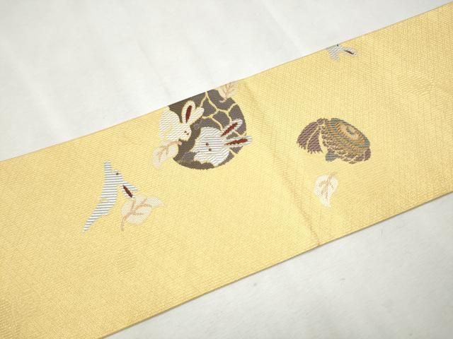 平和屋着物○九寸名古屋帯 独楽 兎丸文 正絹 逸品 CAAX1450hy - メルカリ