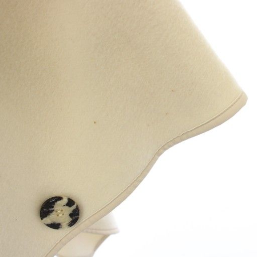 極美品 サポートサーフェス モヘヤウール チェックポンチョコート