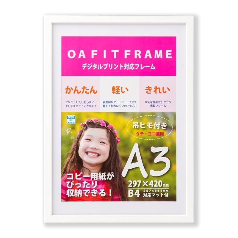 大仙 額縁 OA額 キノ A3 ホワイト T01030803