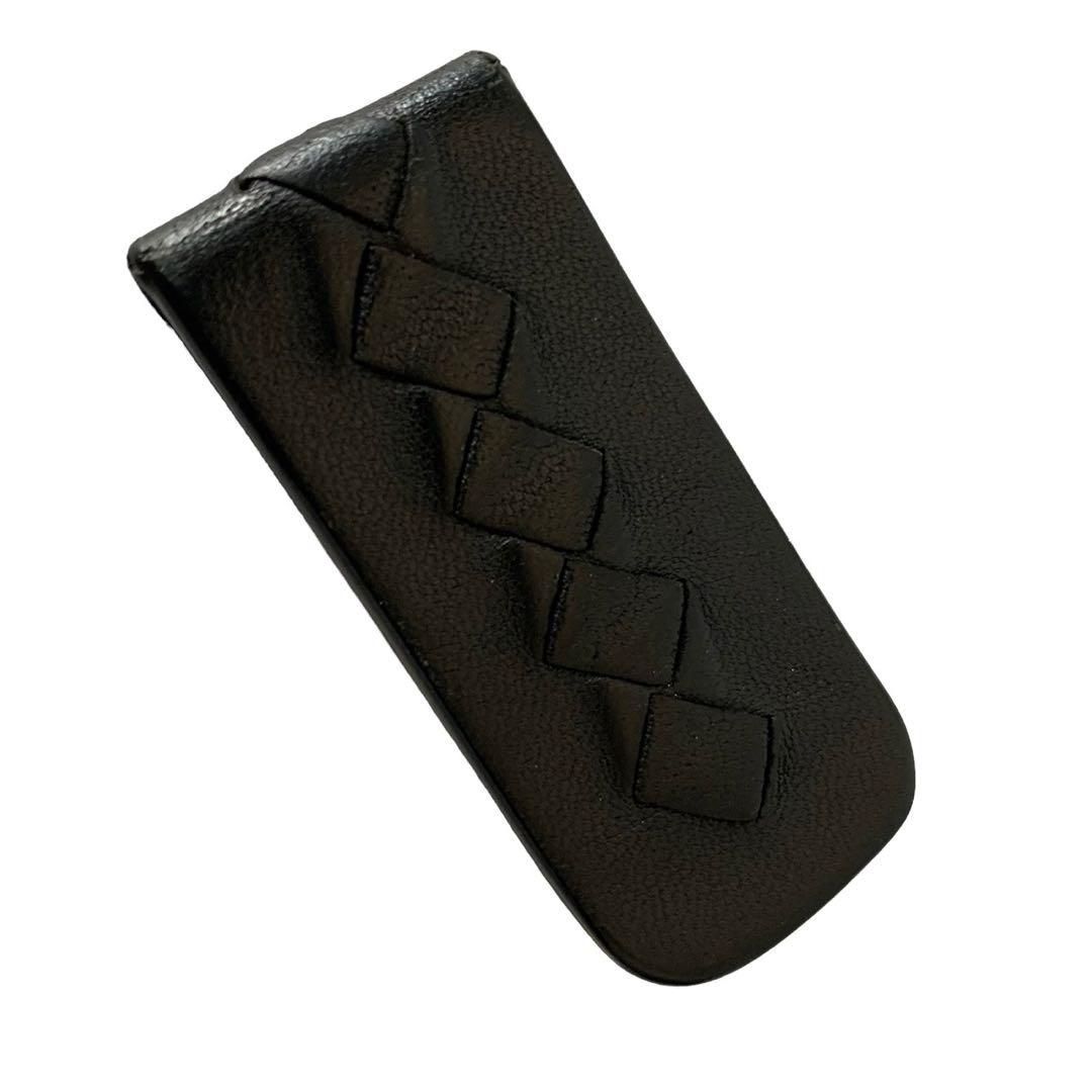 BOTTEGA VENETA ボッテガヴェネタ マネークリップ 黒 レザー 小物