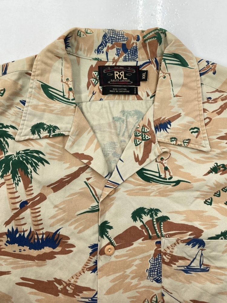RRL 90s アロハシャツ ダブルアールエル RRL 90s OPEN COLLAR SHIRT オープン カラー シャツ