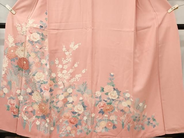 平和屋着物□訪問着 枝花文 暈し染め 金彩 正絹 逸品 CAAU0348ev  