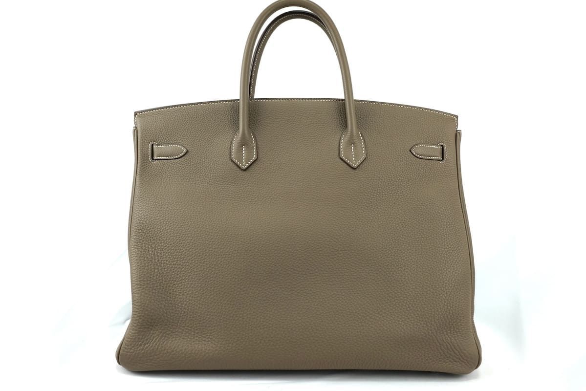HERMES エルメス バーキン40 ハンドバッグ トゴ シルバー金具