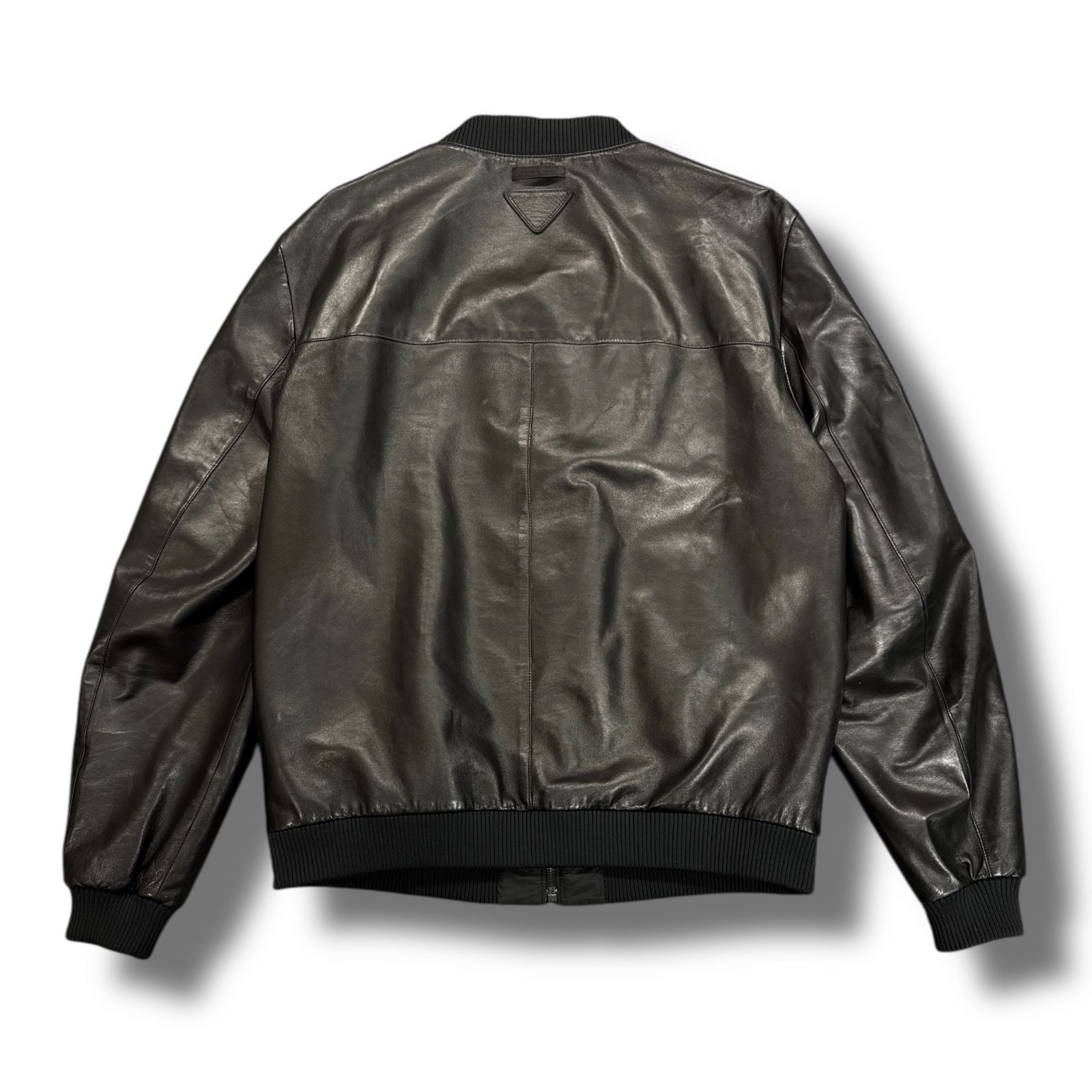 国内正規 PRADA 21AW リバーシブル ナッパレザー リナイロンボンバー