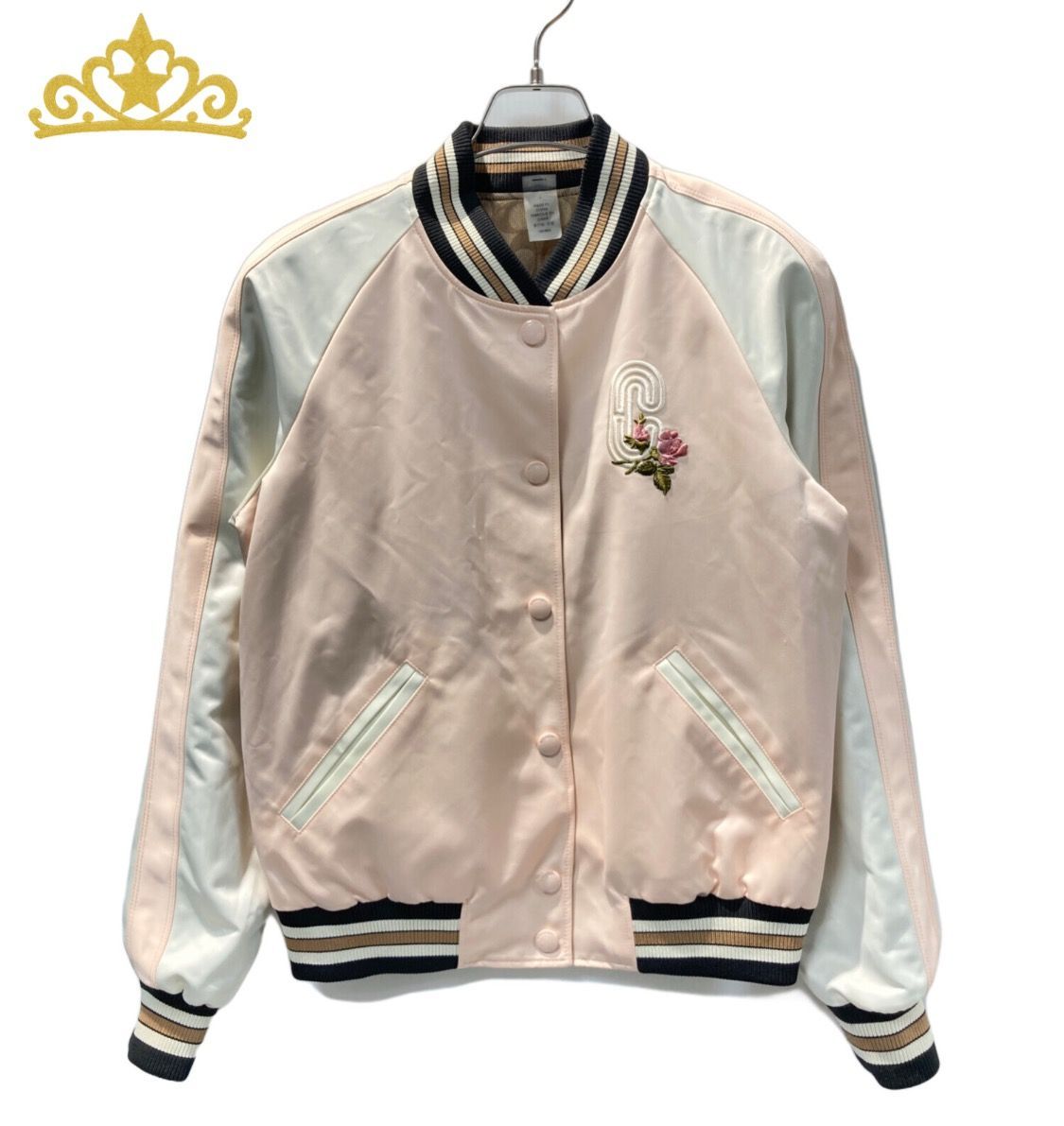 COACH リバーシブル ブルゾン ジャンパー レディース ピンク コーチ スカジャン