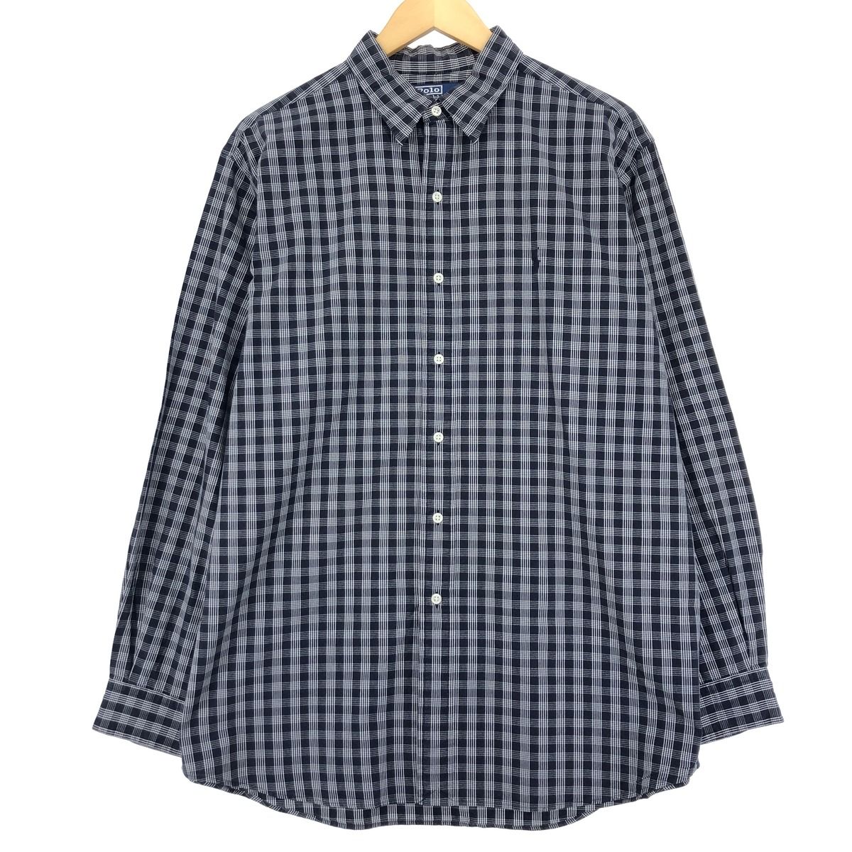 古着 ラルフローレン Ralph Lauren LOWELL SPORT 長袖 コットンチェックシャツ メンズL /eaa451271 【中古】/eaa451271