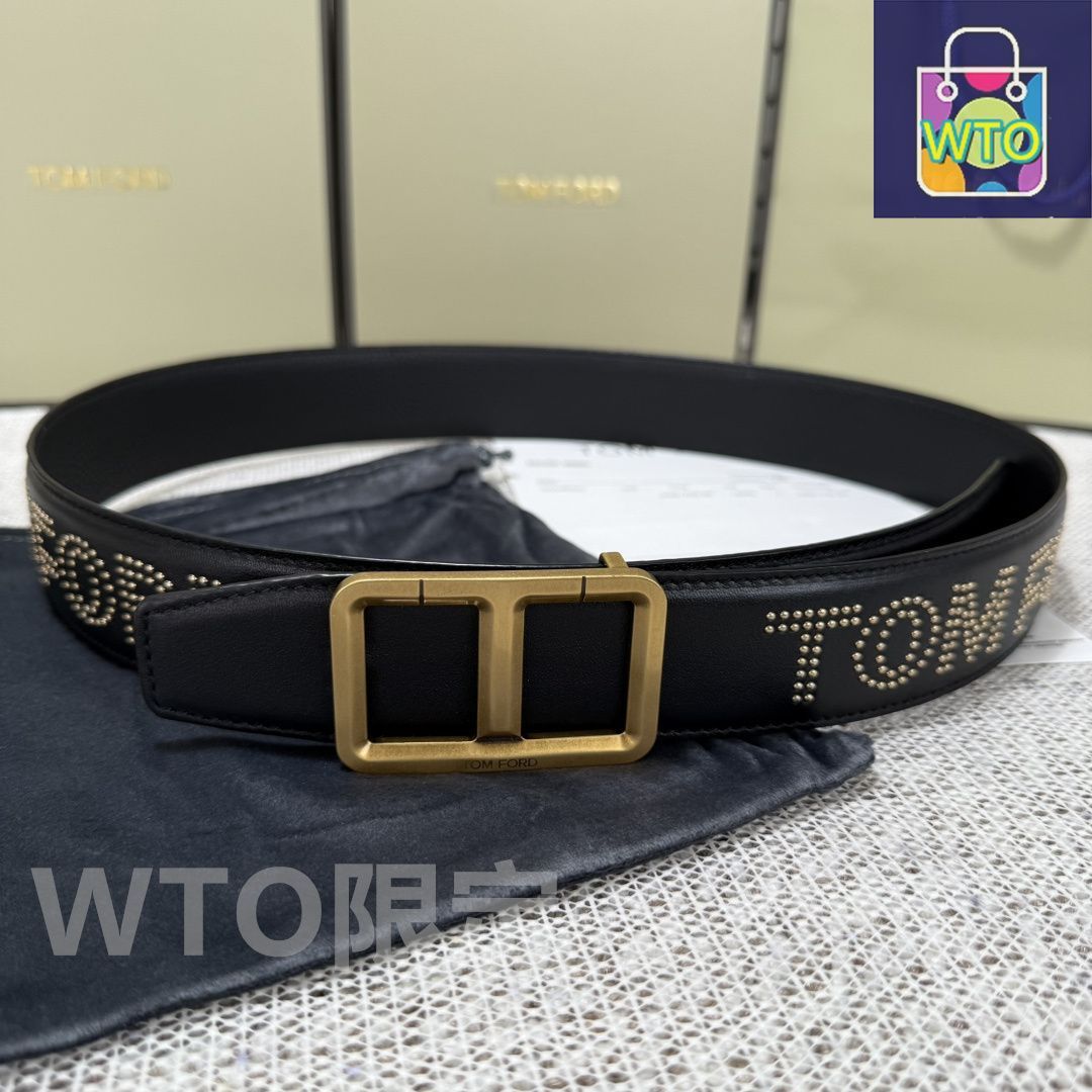 今日特価】Tom Ford トムフォード ダブルフェイス頭層牛皮ベルト