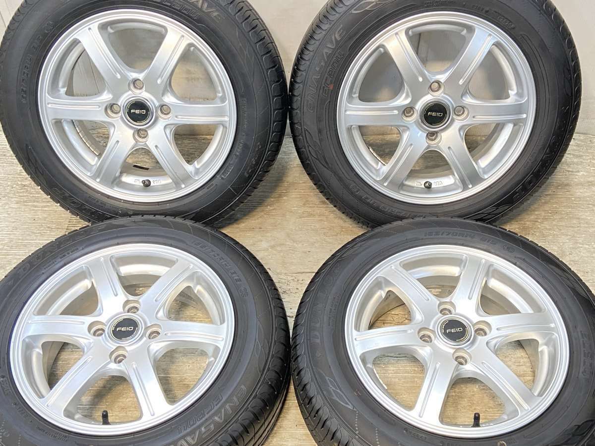 165 70R14 ダンロップ エナセーブ EC204 FEID 14x5.5 50 100-4穴 タイヤ サマータイヤ ホイールセット 4本セット s14250925921