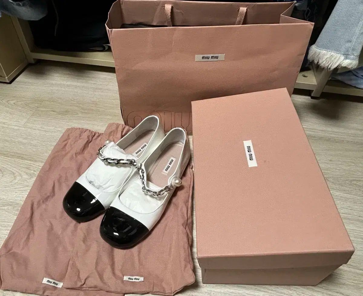 MIU MIU ミュウミュウ ペンダント バレリーナ フラット シューズ 38 KIN-KAAI_COM