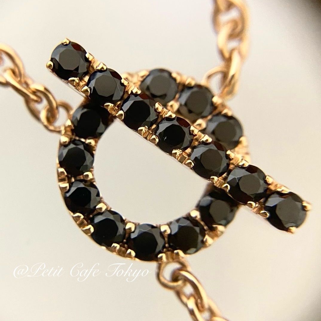 【未使用品】HERMES フィネス　タイ　ゴールド×ダイヤモンド　ネックレス 未使用品】HERMES フィネス タイ ゴールド×ダイヤモンド ネックレス