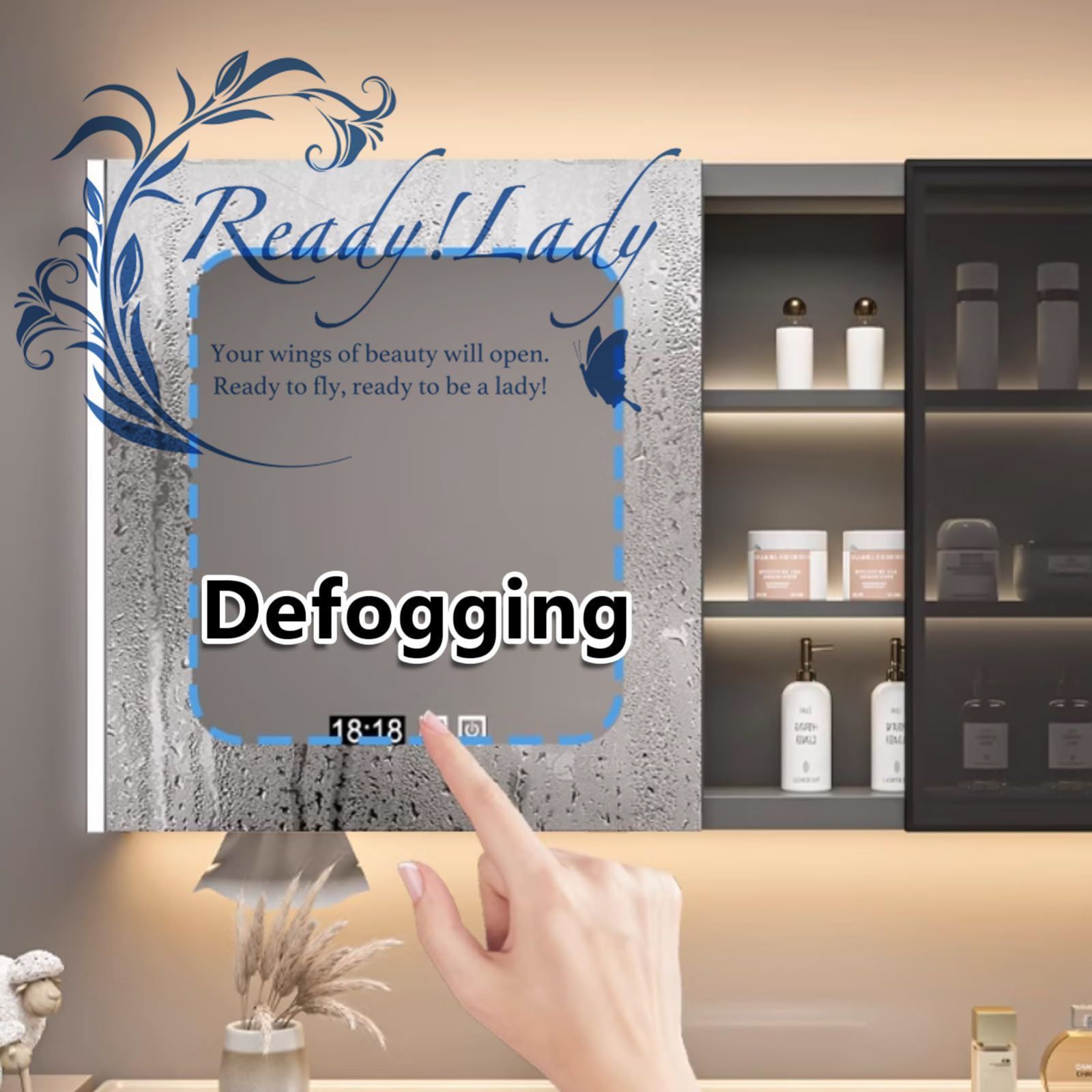 曇り止め 洗面化粧台120cm