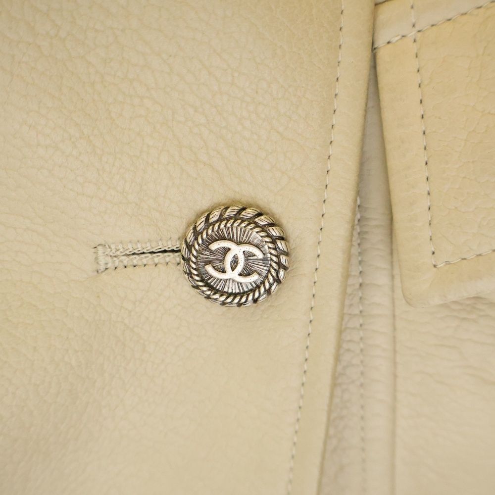 シャネル(CHANEL)シャネル ココマークボタン 革ジャン 衣料品