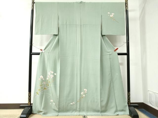 平和屋着物●本加賀友禅作家 谷幸治 訪問着 枝花文 ロング丈 正絹 CAAW8075yc