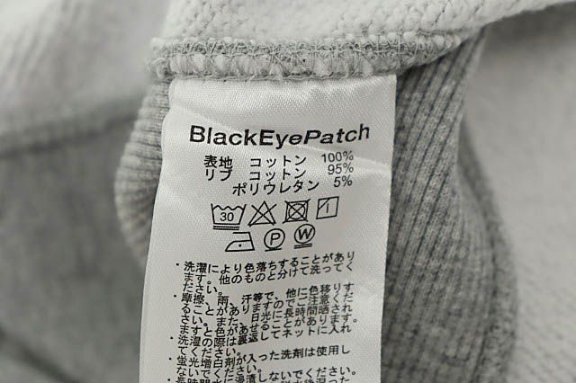 ブラックアイパッチ THE BLACK EYE PATCH OG LABEL CREW SWEAT