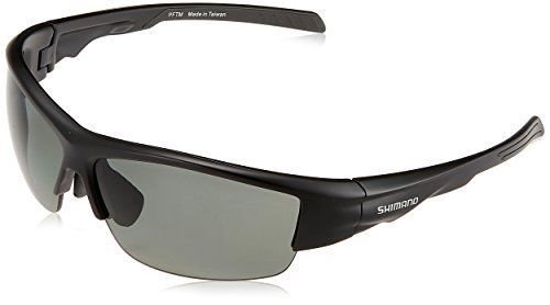 単品_スモーク シマノSHIMANO 釣り用 偏光サングラス 撥水ハーフフィッシンググラスPC HG-066N マットブラック スモーク フリー