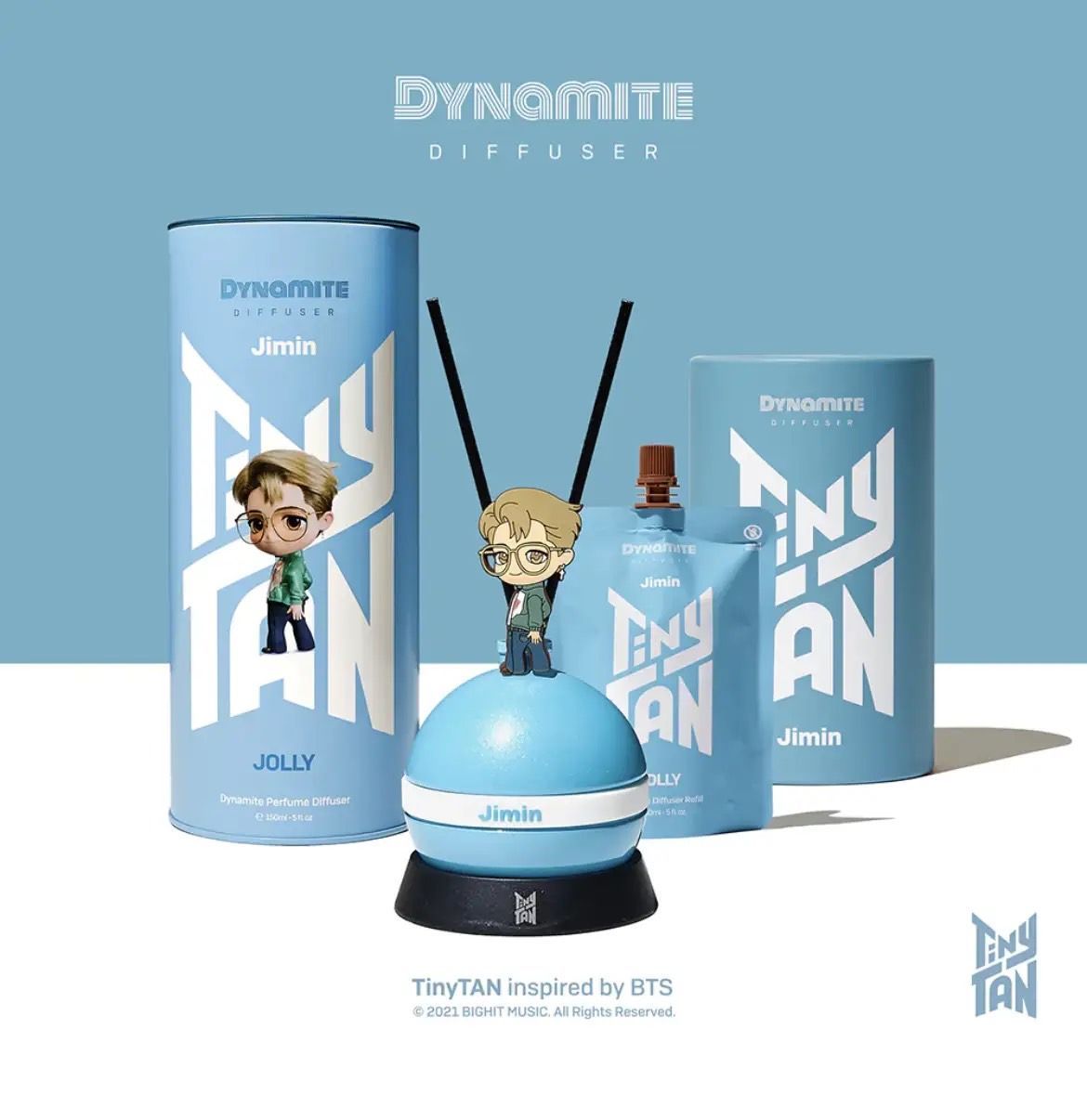 BTS公認キャラクターTinyTANダイナマイトディフューザー 7本セット