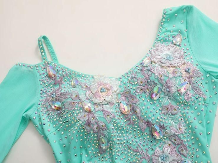 社交ダンスドレス モダンダンス　スタンダードドレス カラオケ オーダーメイド 送料無料 豪華社交ダンスドレス 競技 オーダーメード スタンダード