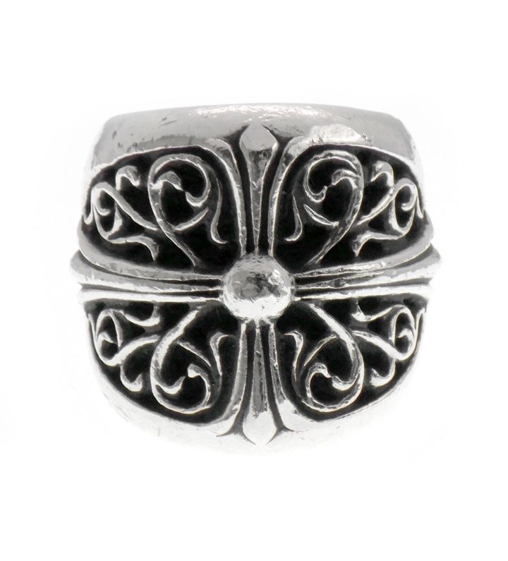 クロムハーツ CHROME HEARTS CLASSIC OVAL クラシックオーバル クロス リング h4798