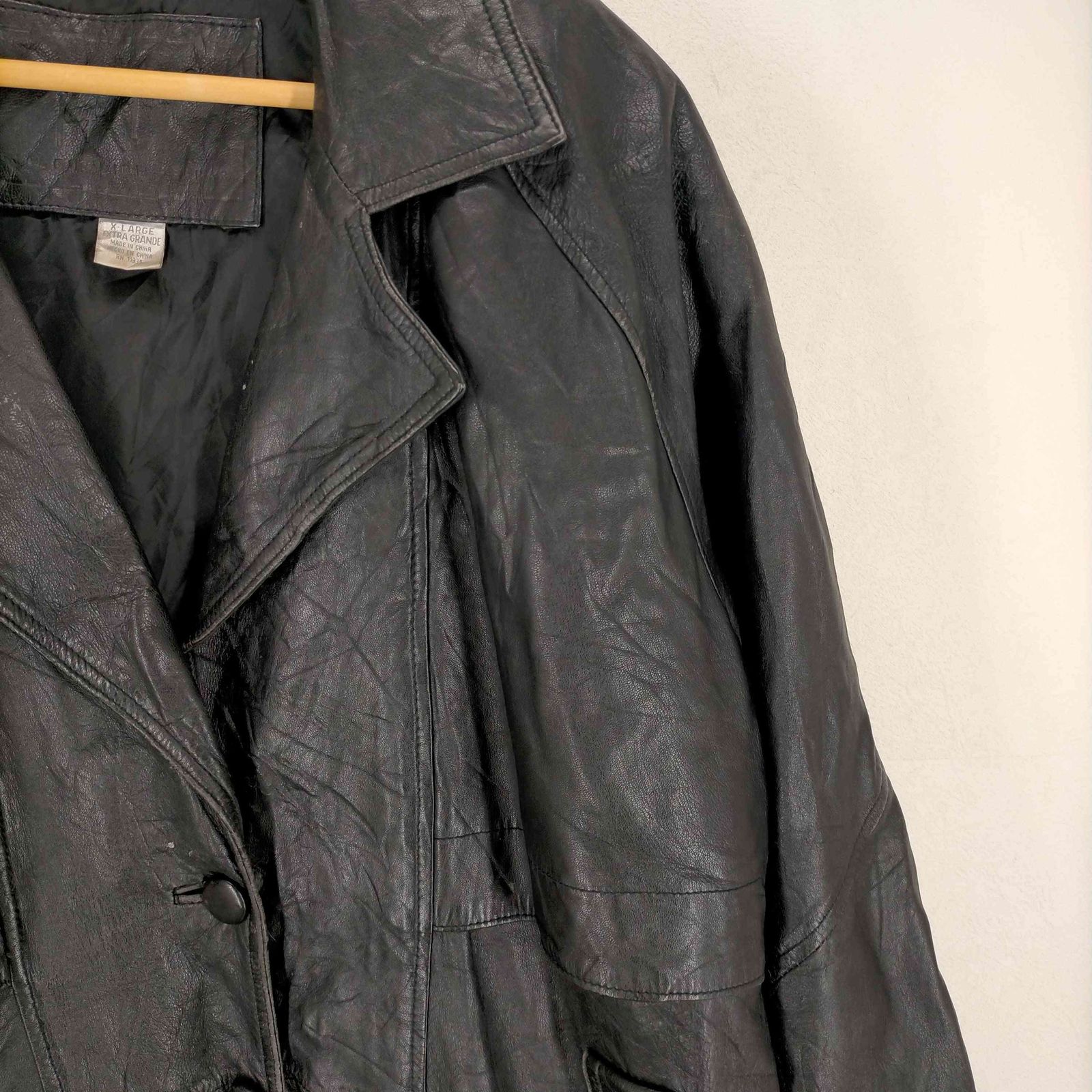 ユーズドフルギ USED古着 レザーハーフコート メンズ JPN：XL - メルカリ