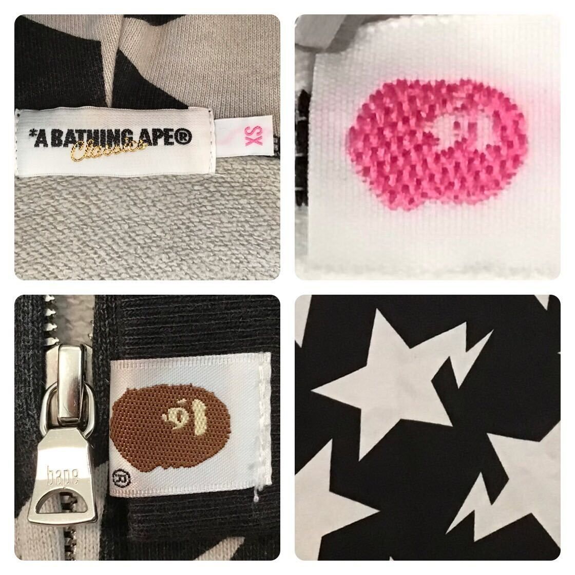 スター パーカー レディース XSサイズ a bathing ape BAPE sta