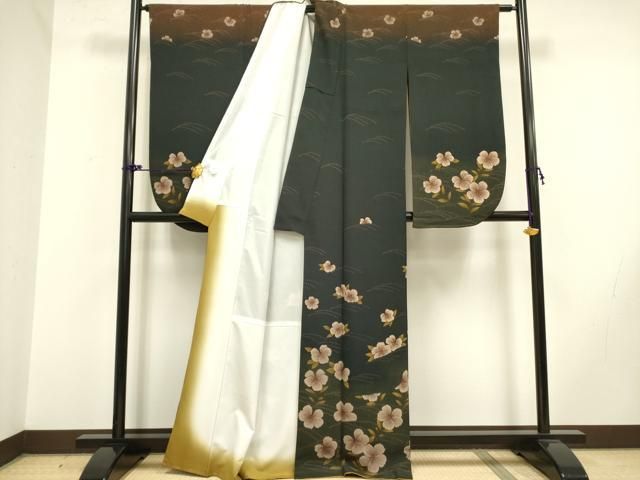 平和屋着物●小振袖 二尺袖 舞花 暈し染め 洗える着物 DAAY2469op