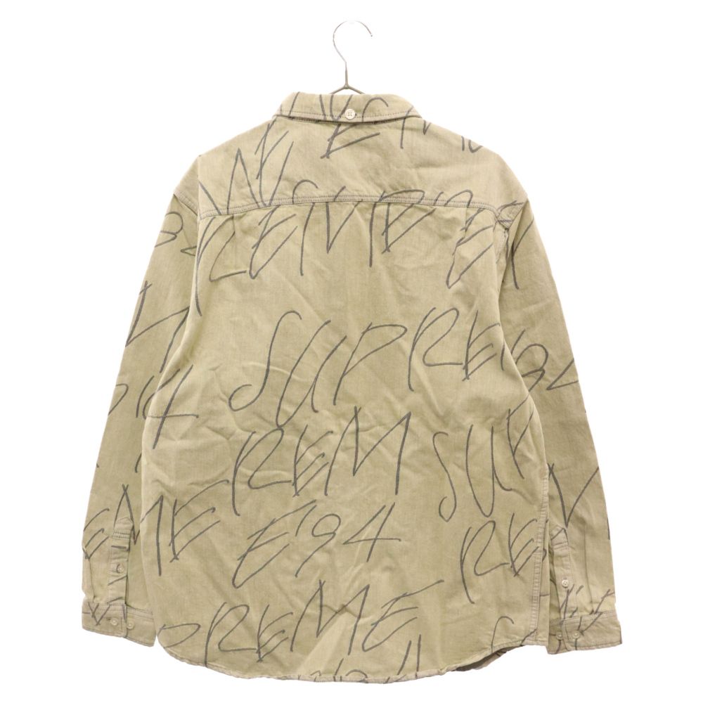 SUPREME (シュプリーム) 23AW Handwriting Jacquard Denim Shirt