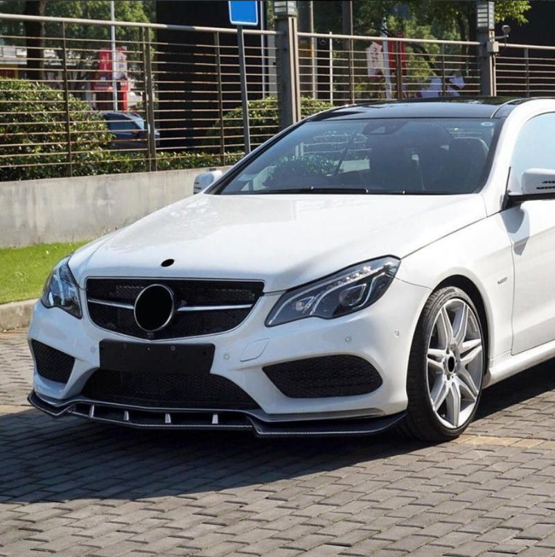ベンツ E Coupe C207 2013～2016年式 AMGスタイル ABS製 カーボン調 フロントバンパーリップ １セット USTAUSTRALIA_COM_AU