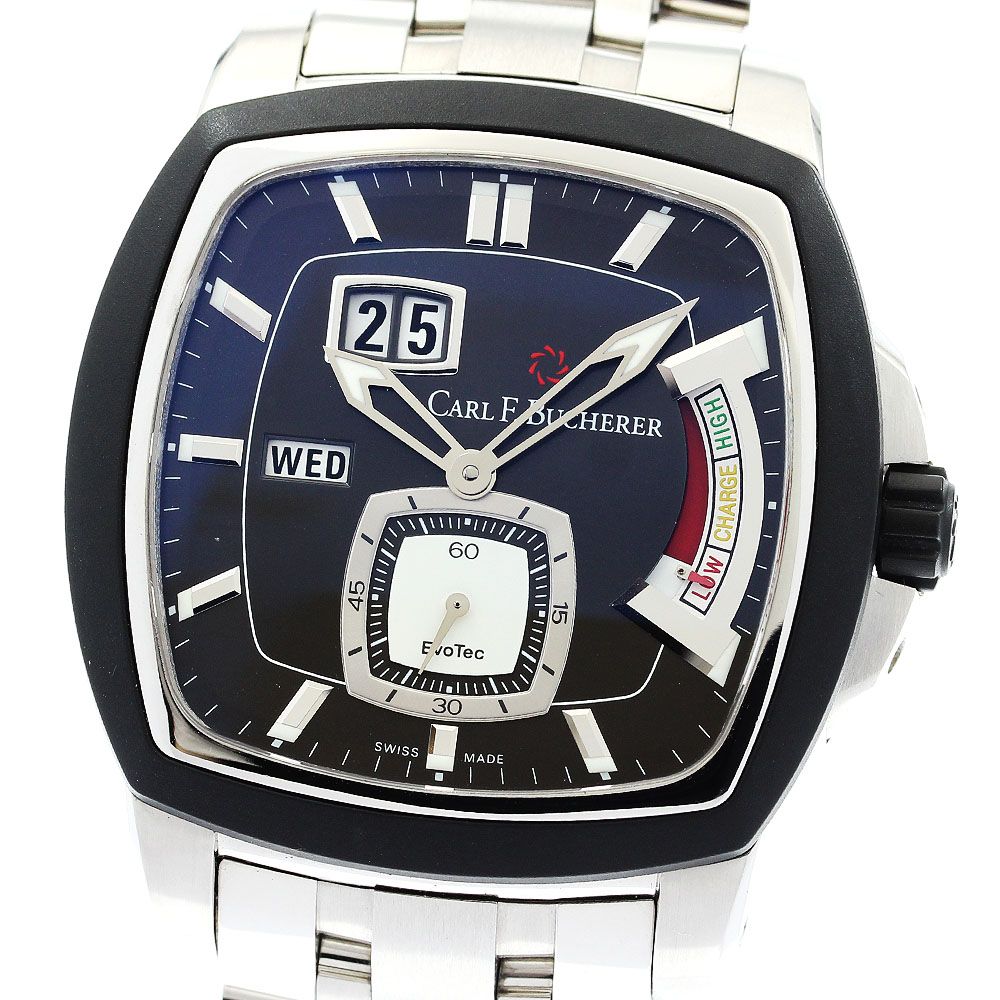 カール F.ブヘラ CARL F.BUCHERER 10627.13 パトラビ エボテック パワーリザーブ デイデイト 自動巻き メンズ _909632