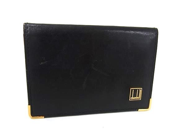 美品☆ダンヒル　カードケース　レザー　ブラック　名刺入れ　ロゴ型押し 楽天市場】Dunhill ダンヒル 名刺入れ カードケース Sidecar